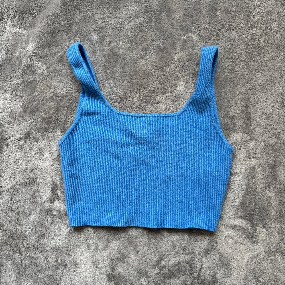 House Of Harlow 1960 Top Tank Ribbed Cropped